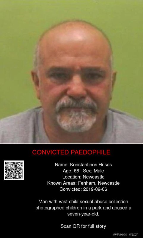 Konstantinos Hrisos 68 from #Newcastle - 06/09/19
