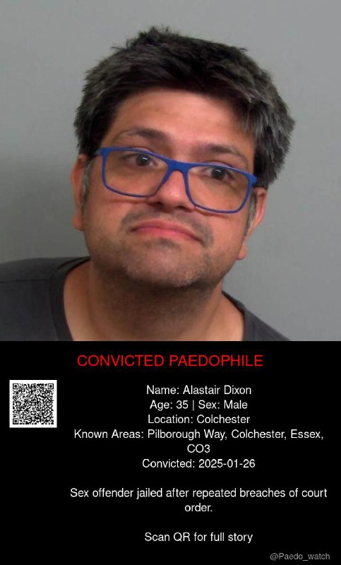 Alastair Dixon 35 from #Colchester - 26/01/25