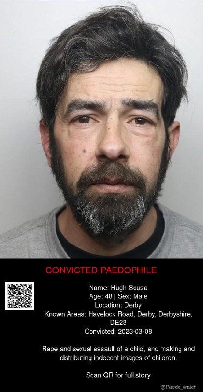 Hugh Sousa 48 from #Derby - 08/03/23