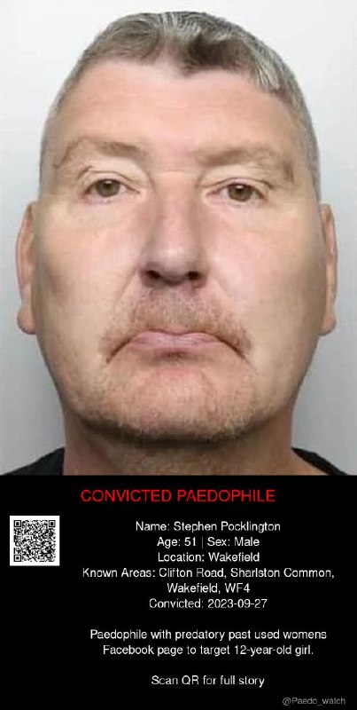 Stephen Pocklington 51 from #Wakefield - 27/09/23
