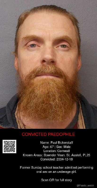 Paul Bickerstaff 67 from #Cornwall - 18/12/04