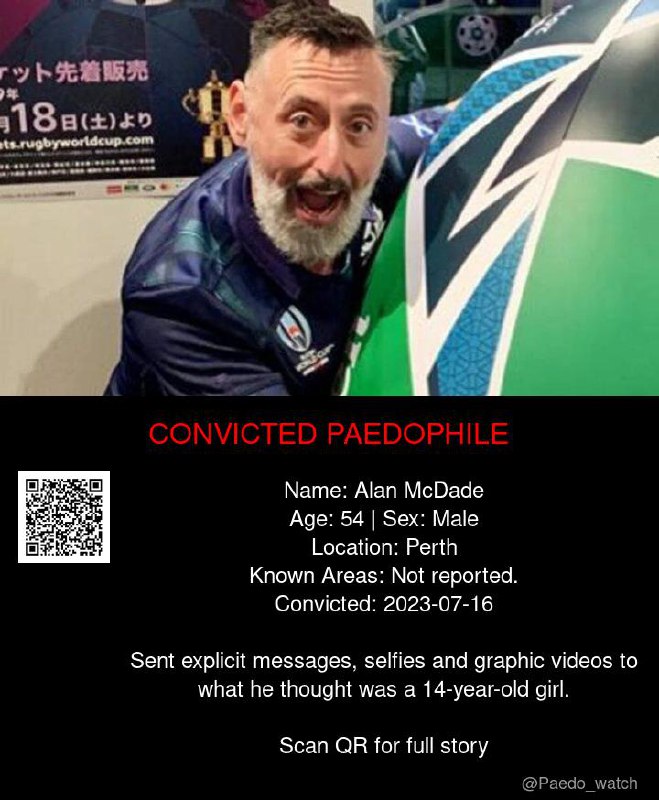 Alan McDade 54 from #Perth - 16/07/23