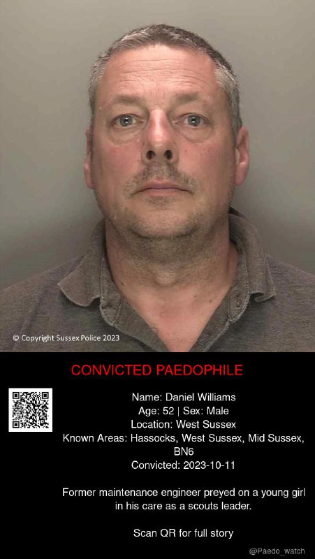 Daniel Williams 52 from #West Sussex - 11/10/23