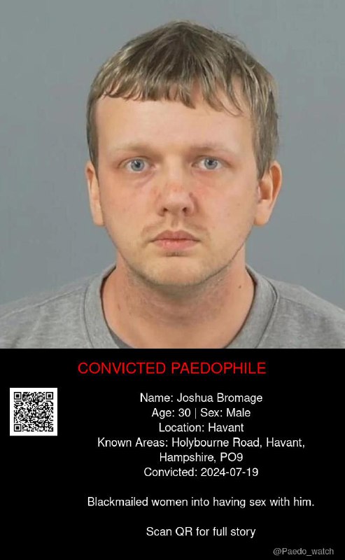 Joshua Bromage 30 from #Havant - 19/07/24