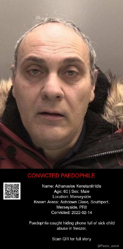 Athanasios Konstantinidis 60 from #Merseyside - 14/02/22