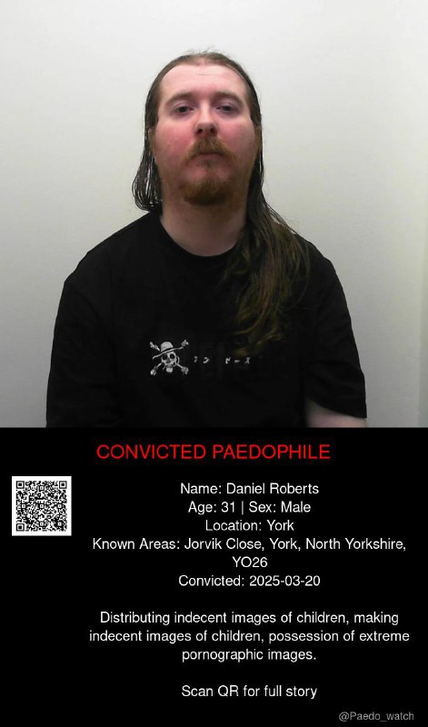 Daniel Roberts 31 from #York - 20/03/25
