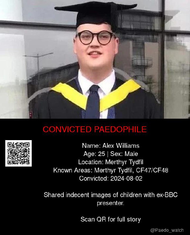 Alex Williams 25 from #Merthyr Tydfil - 02/08/24