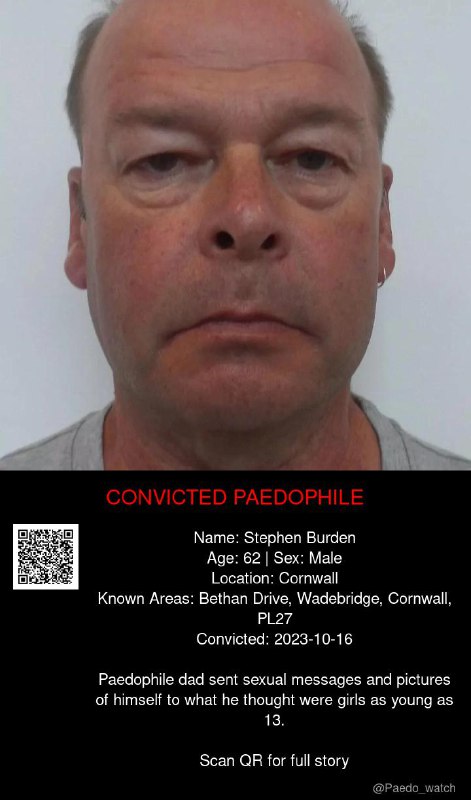 Stephen Burden 62 from #Cornwall - 16/10/23