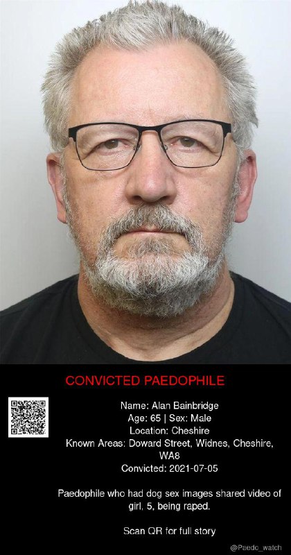 Alan Bainbridge 65 from #Cheshire - 05/07/21