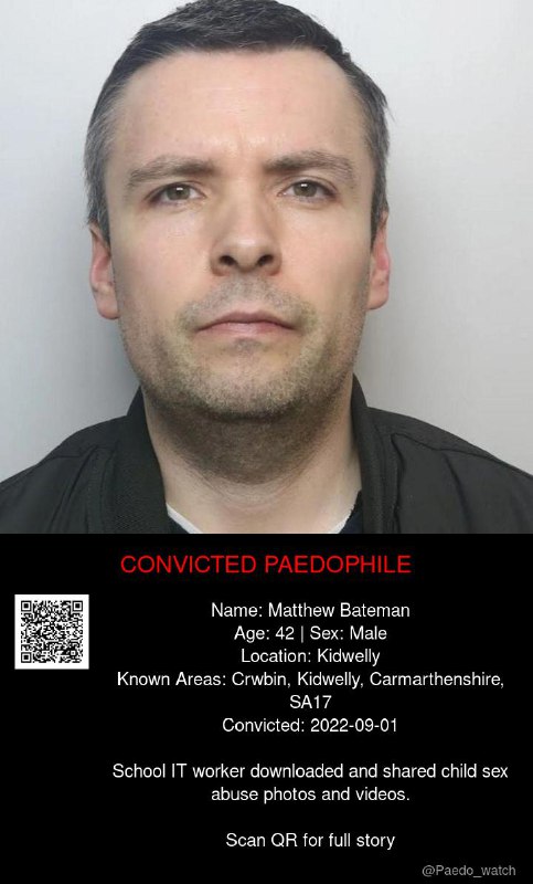 Matthew Bateman 42 from #Kidwelly - 01/09/22