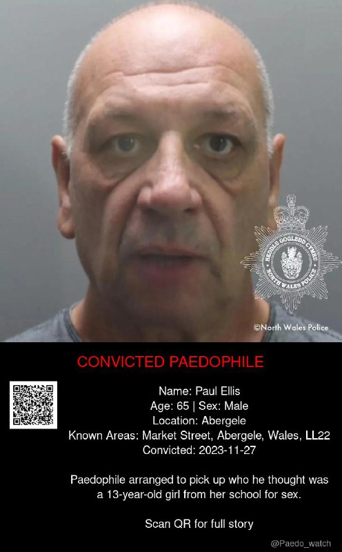 Paul Ellis 65 from #Abergele - 27/11/23