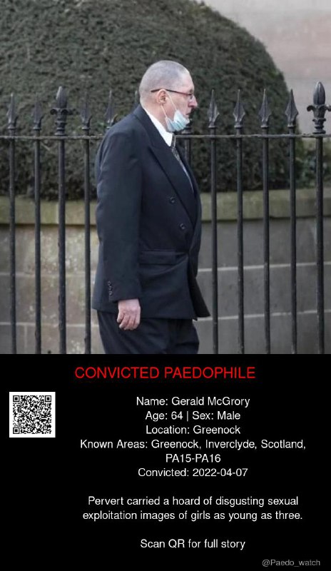 Gerald McGrory 64 from #Greenock - 07/04/22