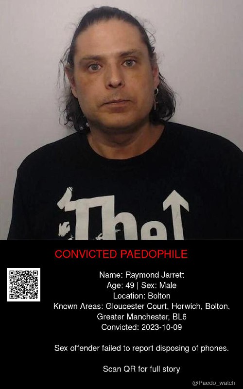 Raymond Jarrett 49 from #Bolton - 09/10/23