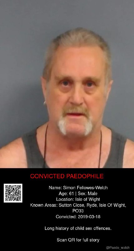 Simon Fellowes-Welch 61 from #Isle of Wight - 18/03/19