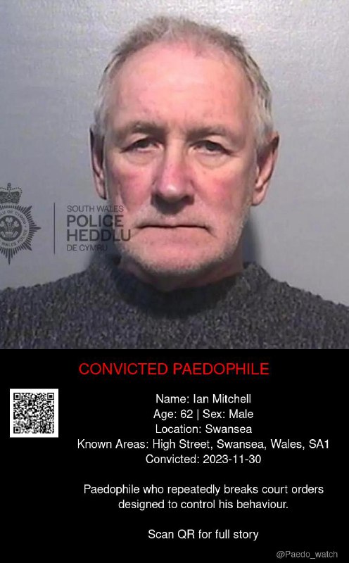 Ian Mitchell 62 from #Swansea - 30/11/23
