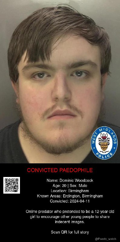 Dominic Woodcock 20 from #Birmingham - 11/04/24