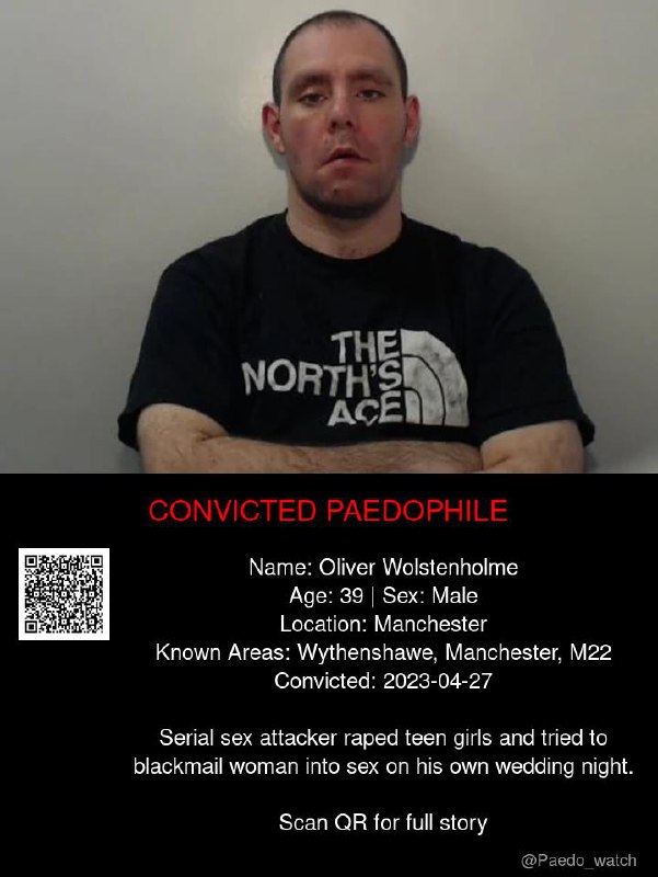 Oliver Wolstenholme 39 from #Manchester - 27/04/23