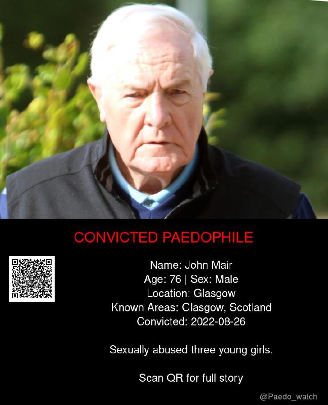 John Mair 76 from #Glasgow - 26/08/22