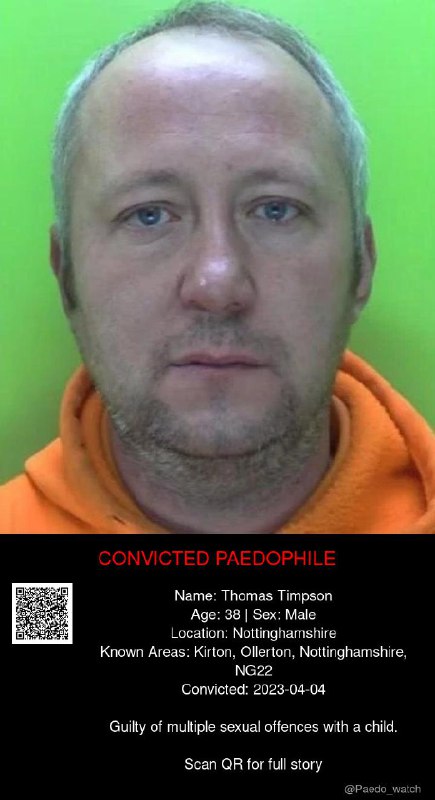Thomas Timpson 38 from #Nottinghamshire - 04/04/23