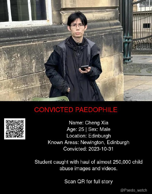 Cheng Xia 25 from #Edinburgh - 31/10/23