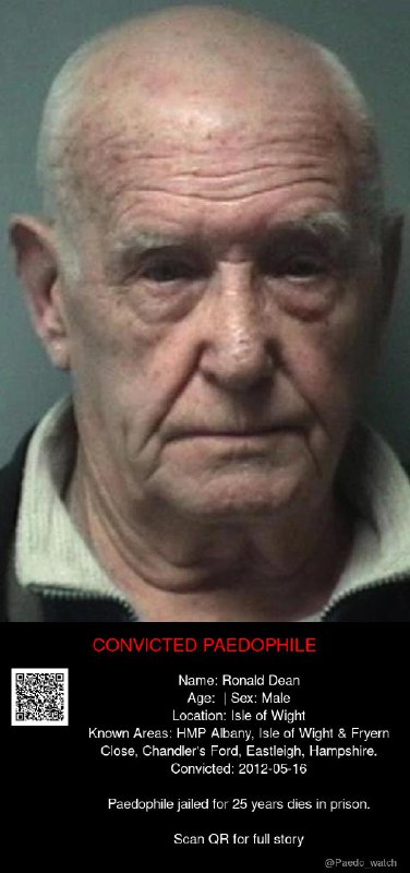 Ronald Dean  from #Isle of Wight - 16/05/12