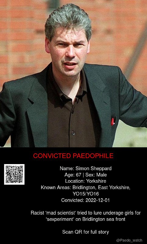 Simon Sheppard 67 from #Yorkshire - 01/12/22