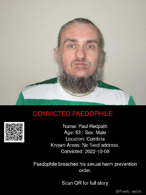 Paul Redpath 53 from #Cumbria - 08/10/22