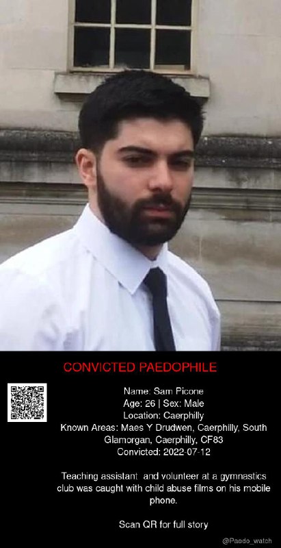 Sam Picone 26 from #Caerphilly - 12/07/22