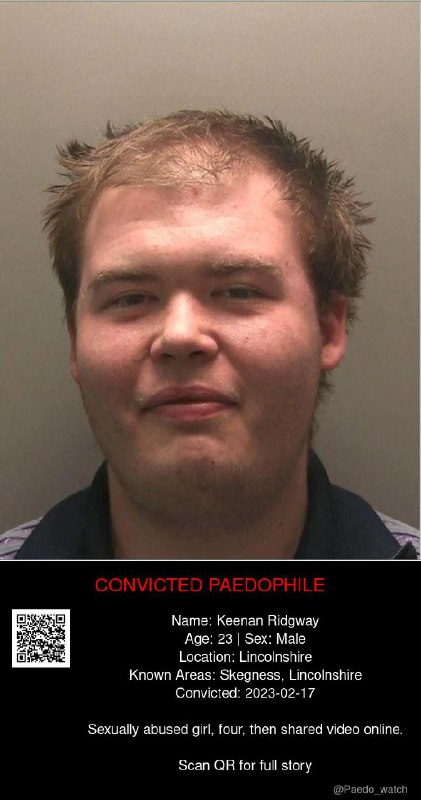 Keenan Ridgway 23 from #Lincolnshire - 17/02/23