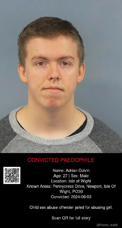 Adrian Colvin 27 from #Isle of Wight - 03/06/24