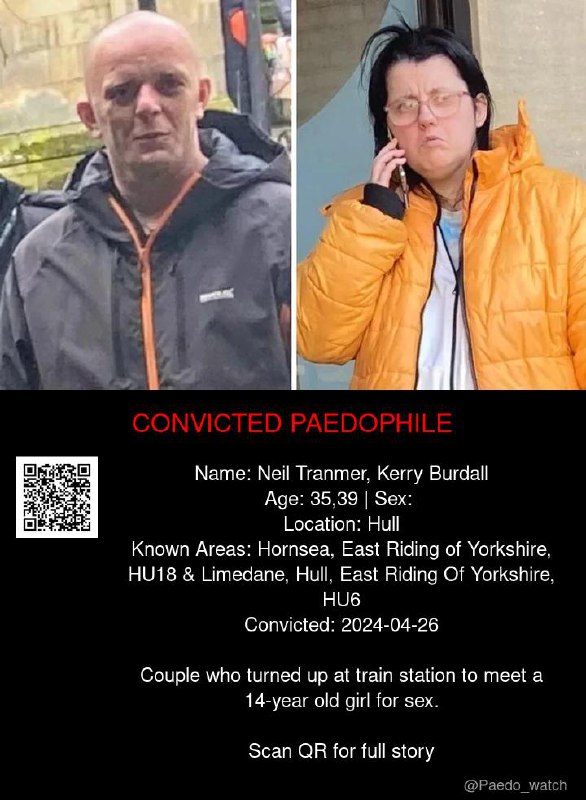 Neil Tranmer, Kerry Burdall 35,39 from #Hull - 26/04/24