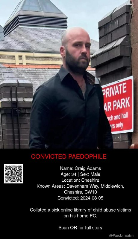 Craig Adams 34 from #Cheshire - 05/08/24