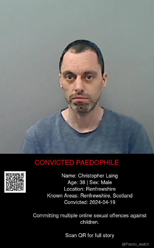 Christopher Laing 38 from #Renfrewshire - 19/04/24