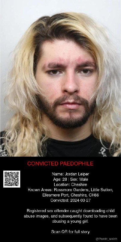 Jordan Leiper 28 from #Cheshire - 27/03/24