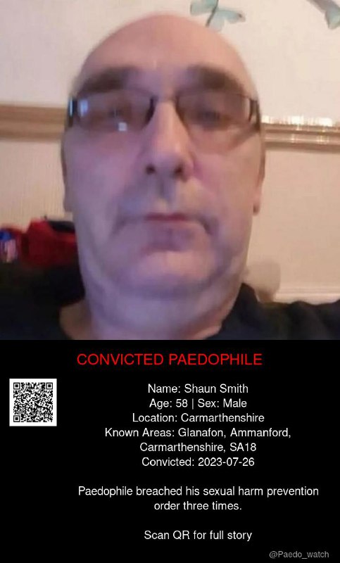 Shaun Smith 58 from #Carmarthenshire - 26/07/23