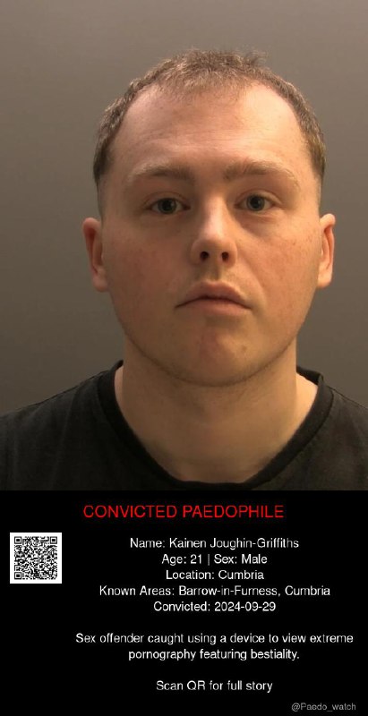 Kainen Joughin-Griffiths 21 from #Cumbria - 29/09/24