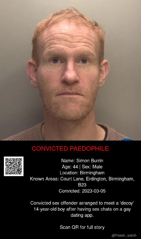 Simon Burrin 44 from #Birmingham - 05/03/23