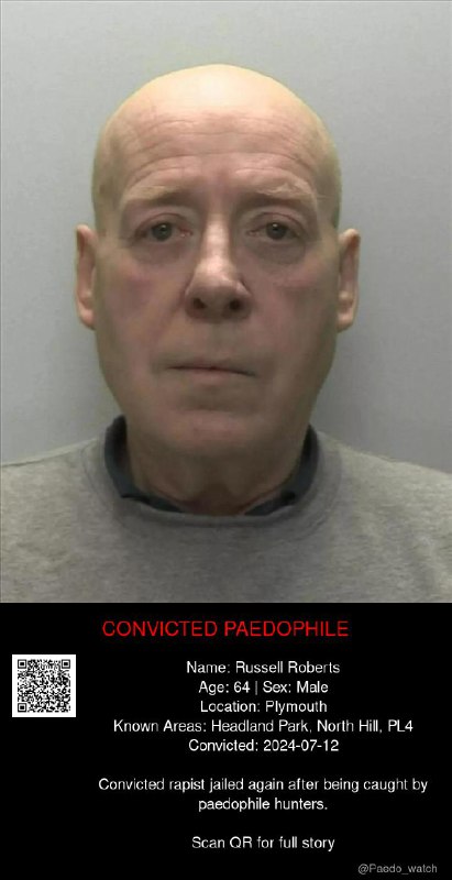 Russell Roberts 64 from #Plymouth - 12/07/24