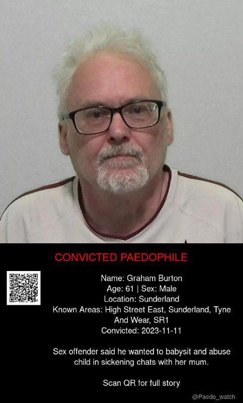 Graham Burton 61 from #Sunderland - 11/11/23