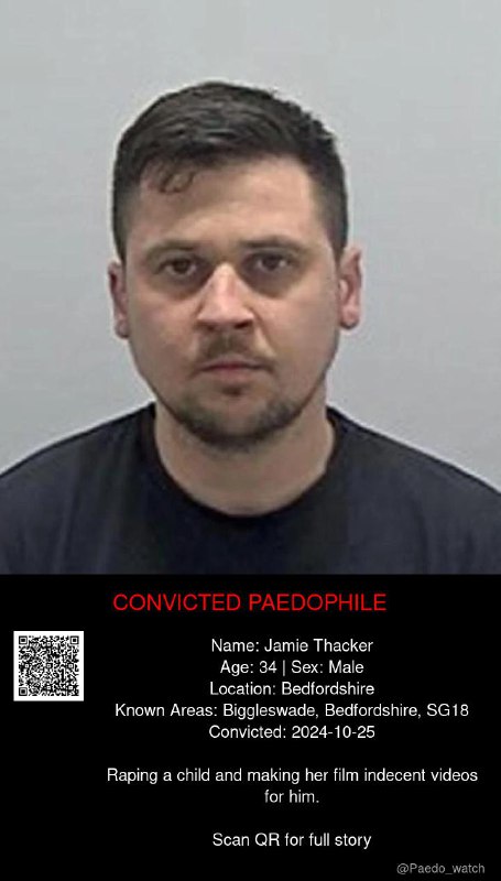 Jamie Thacker 34 from #Bedfordshire - 25/10/24