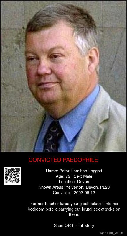 Peter Hamilton-Leggett 79 from #Devon - 13/06/03