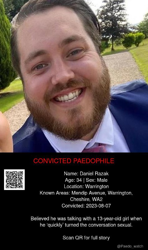 Daniel Razak 34 from #Warrington - 07/08/23