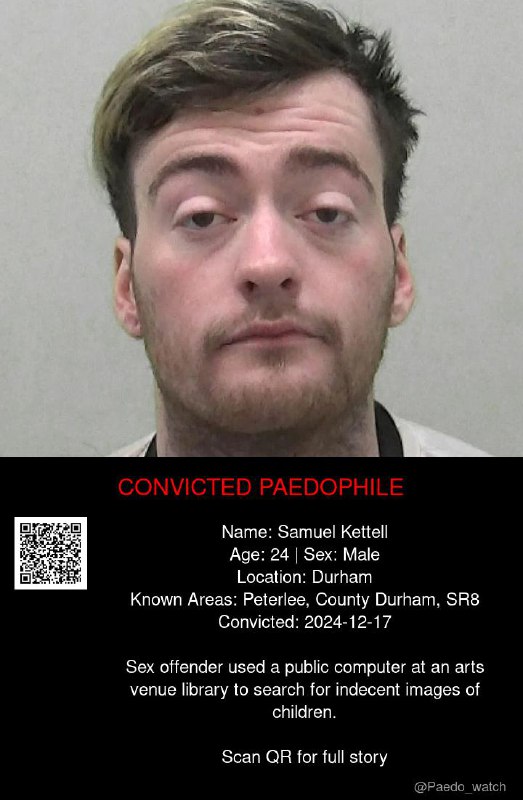 Samuel Kettell 24 from #Durham - 17/12/24