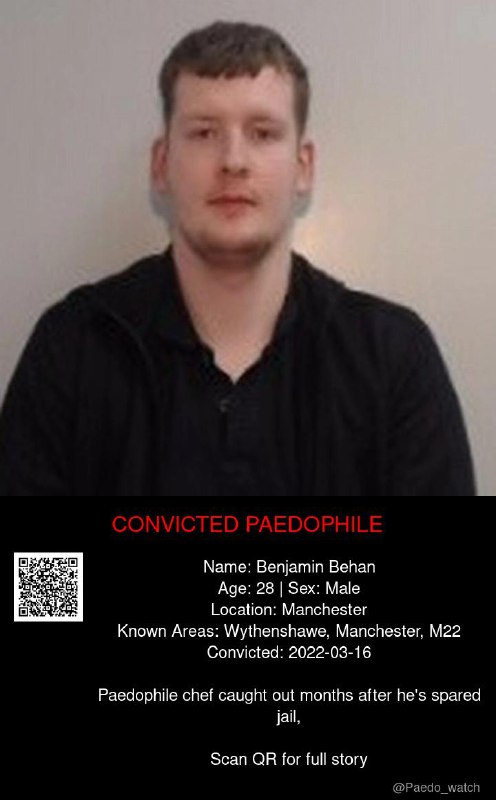 Benjamin Behan 28 from #Manchester - 16/03/22