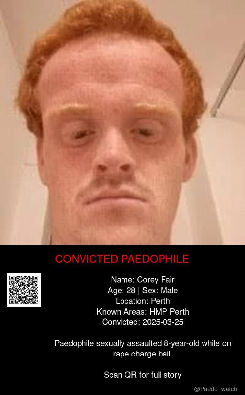 Corey Fair 28 from #Perth - 25/03/25