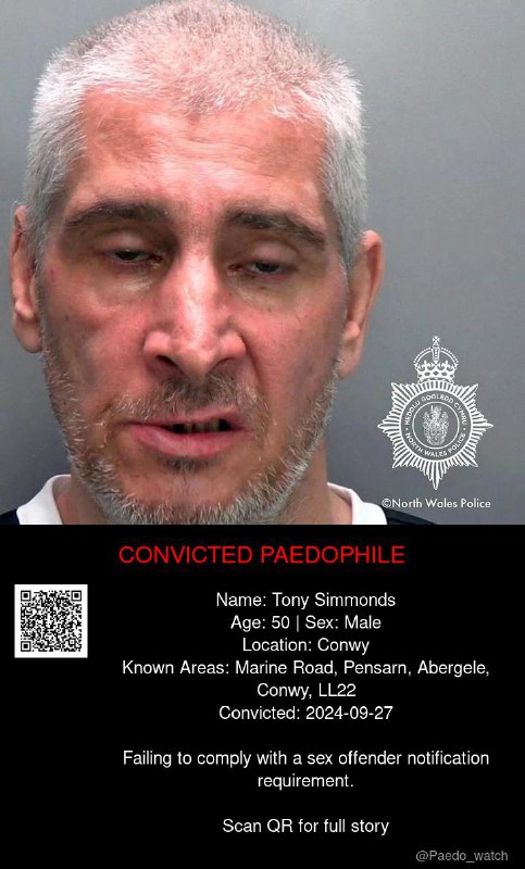 Tony Simmonds 50 from #Conwy - 27/09/24