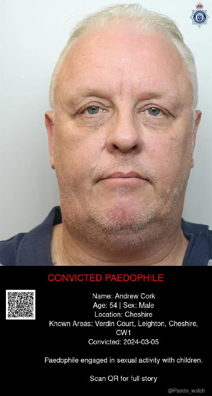 Andrew Cork 54 from #Cheshire - 05/03/24