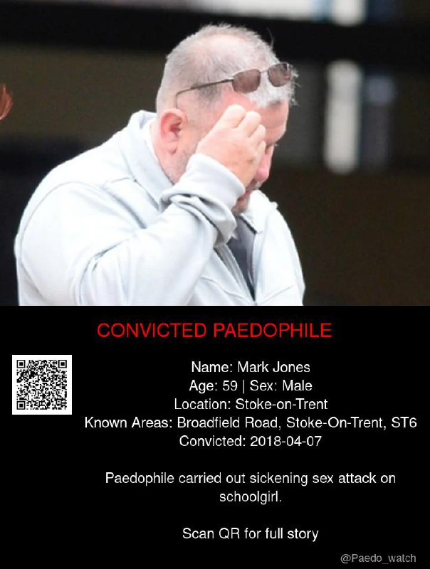 Mark Jones 59 from #Stoke-on-Trent - 07/04/18