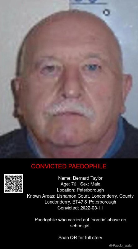 Bernard Taylor 76 from #Peterborough - 11/03/22