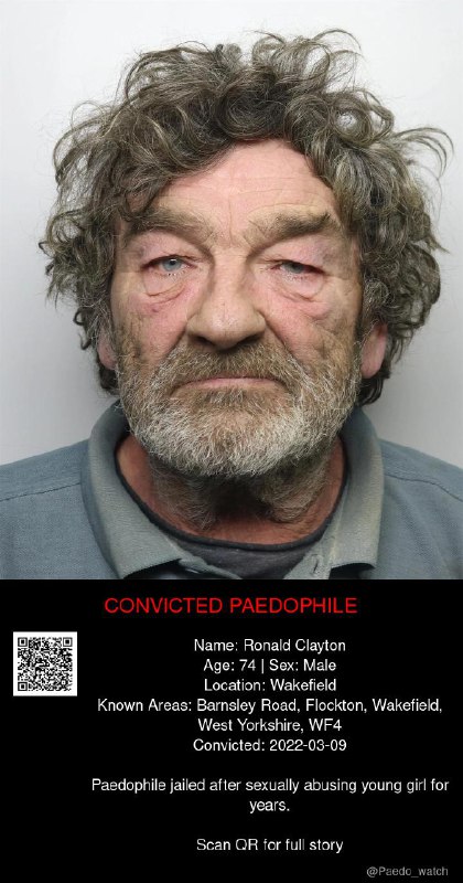 Ronald Clayton 74 from #Wakefield - 09/03/22